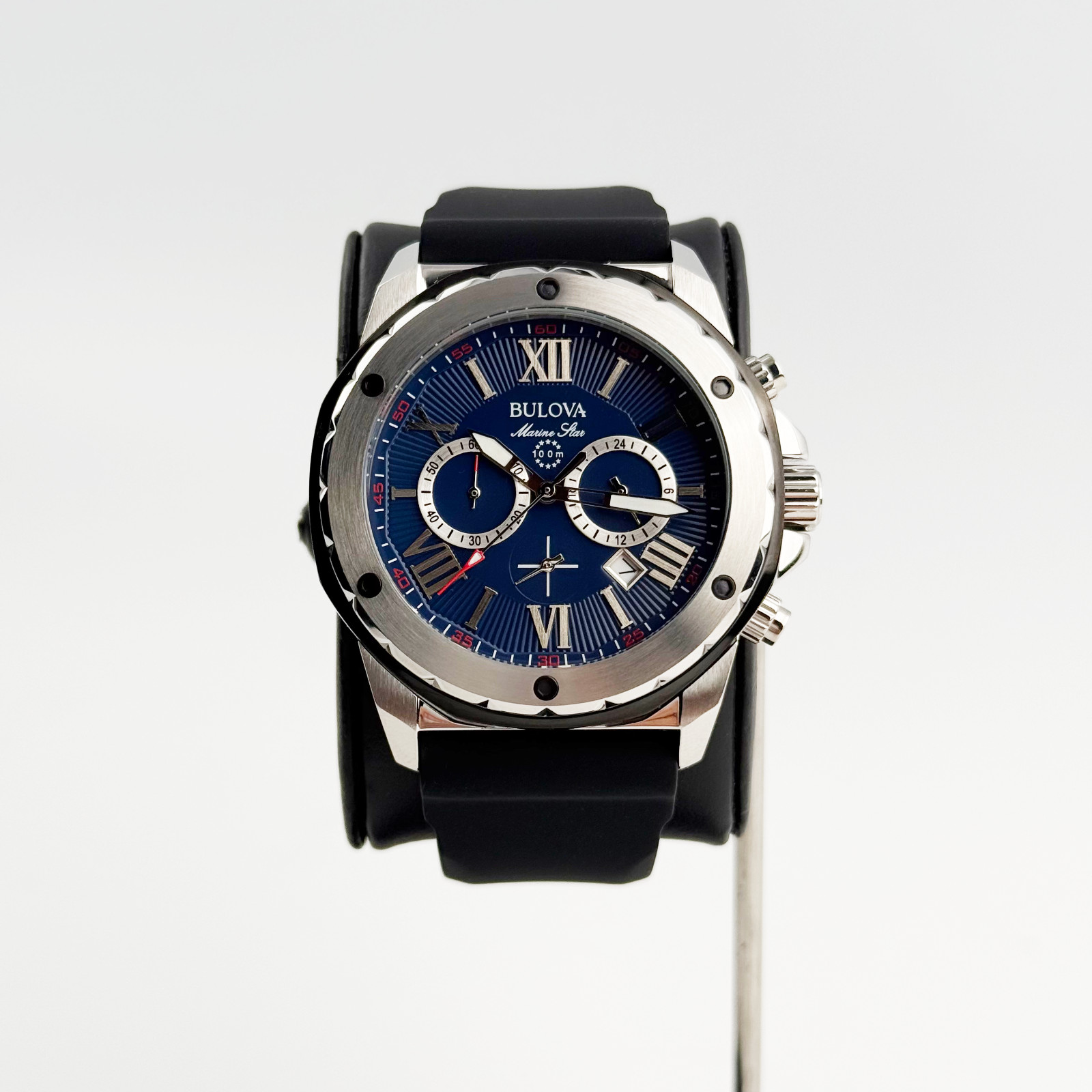 Bulova 98B258 Marine Star Men’s Quartz Watch Six-Hand Chronograph Dial 44 mm