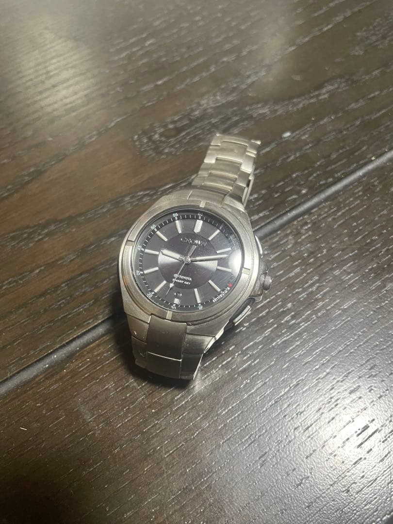 Toyota Crown Smart Key Watch Quartz Water-Resist Stainless Steel From Japan