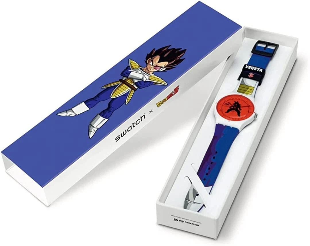 Swatch x Dragon Ball Z Vegeta Limited Edition DBZ Swatch SUOZ348