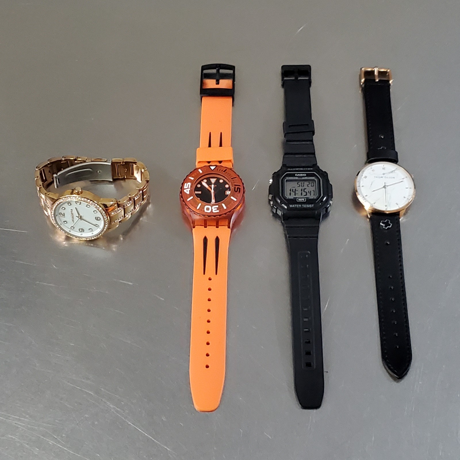 Working Watch Lot of 4: Swatch, Casio, Liz Claiborne, Thom Olson