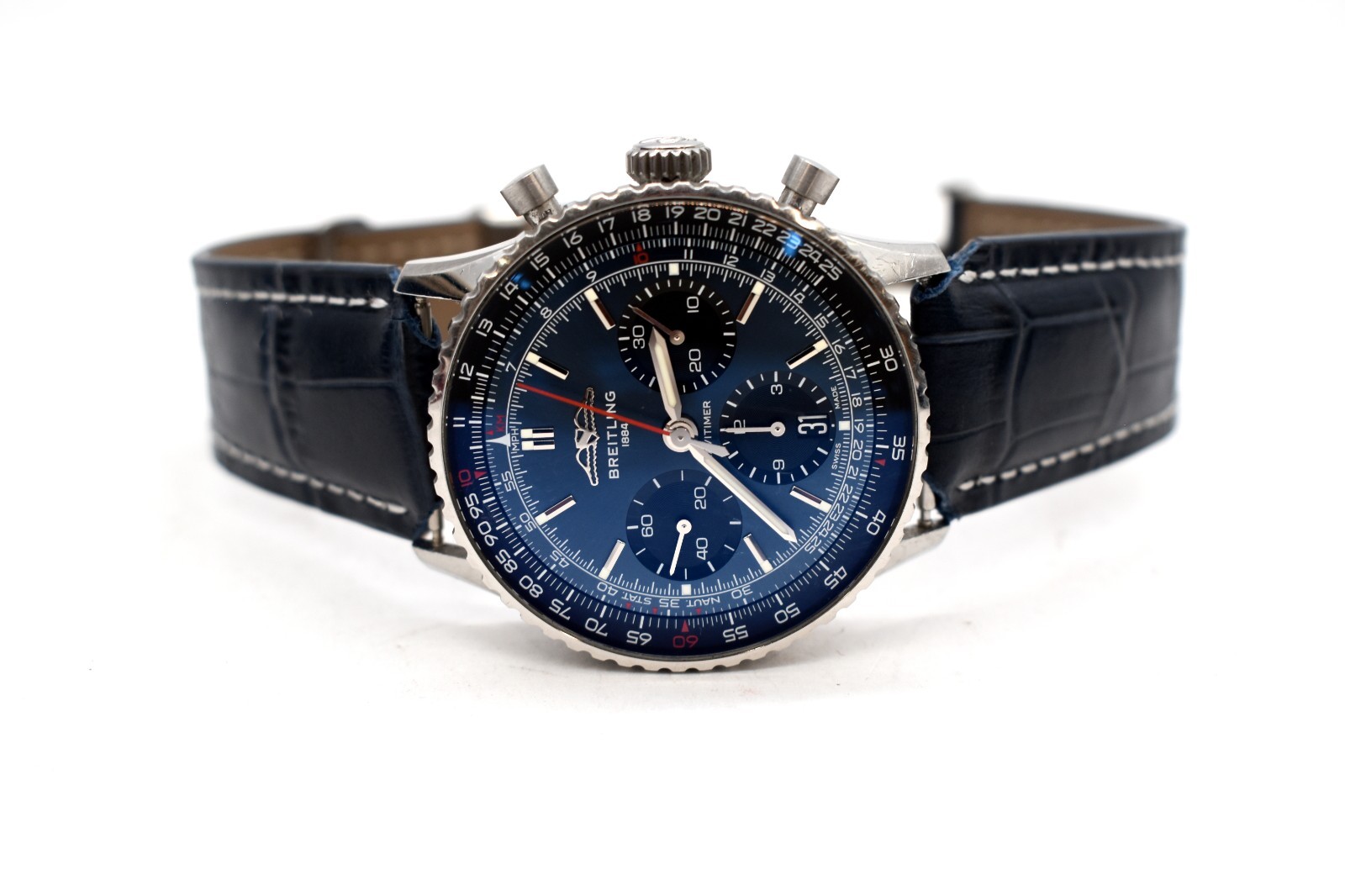 Breitling Navitimer AB0139 B01 Blue Dial Chronograph Wristwatch – 41mm