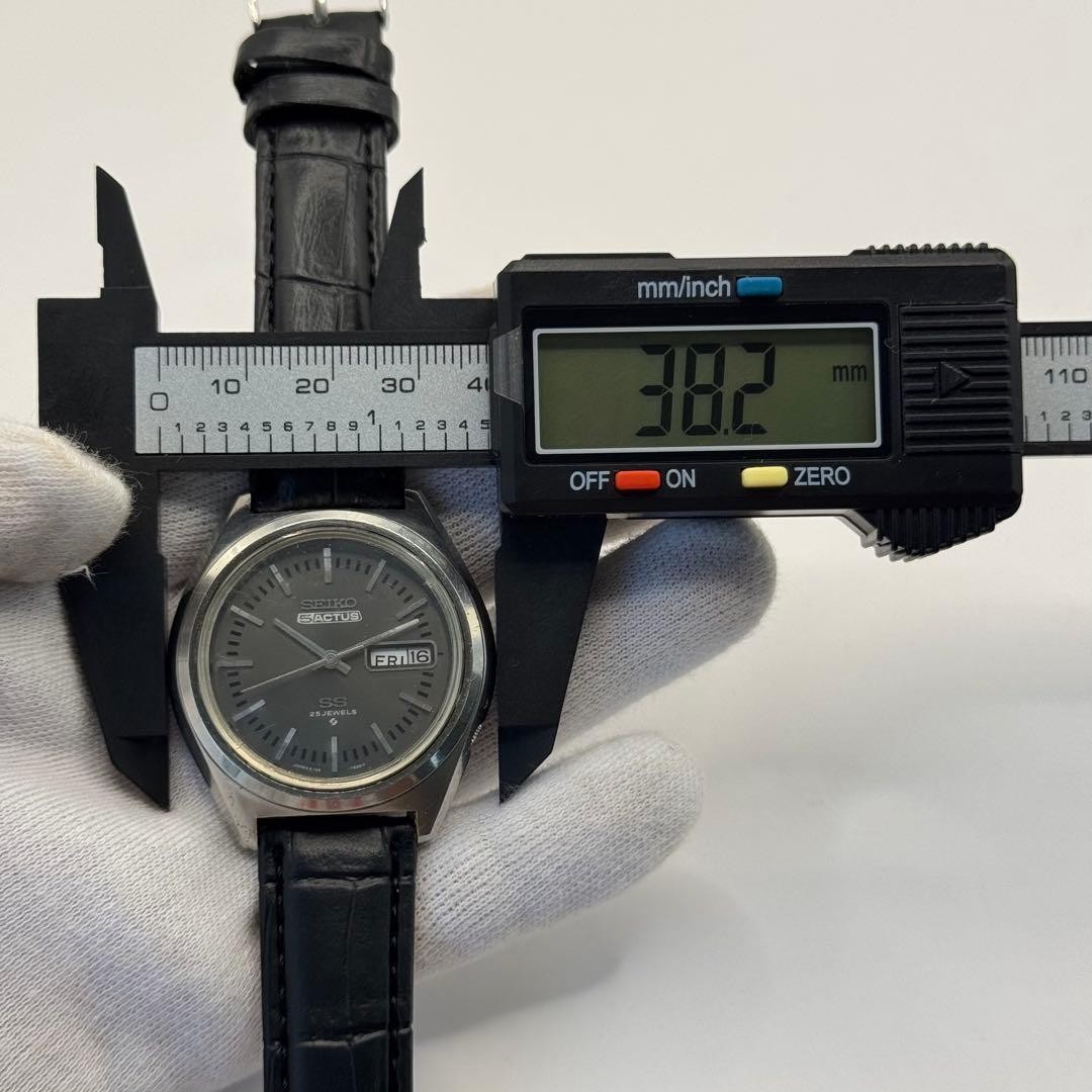 SEIKO 5 Automatic Actus SS Day Date Black working From Japan