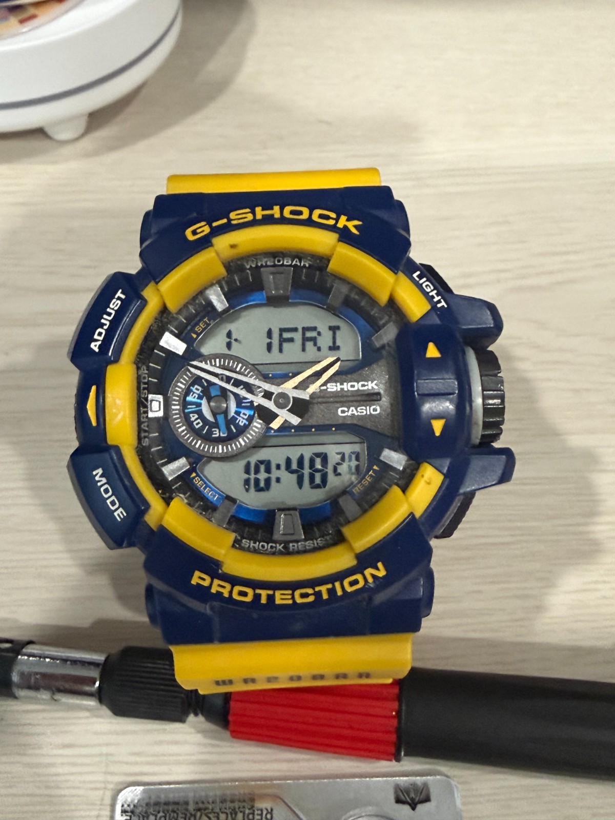 Casio G-Shock GA-400-9BJF Quartz Watch Blue Yellow Hyper Colors