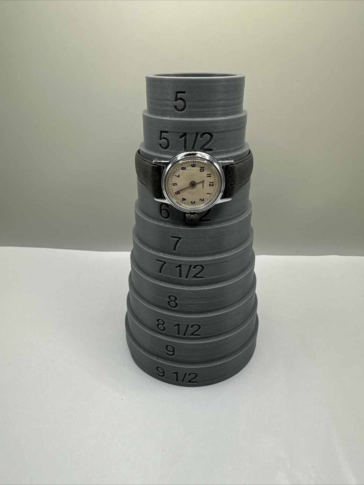 Timex SR 626 SW WR 30M PVC Vinyl Quartz Analog Ladies Watch Grey