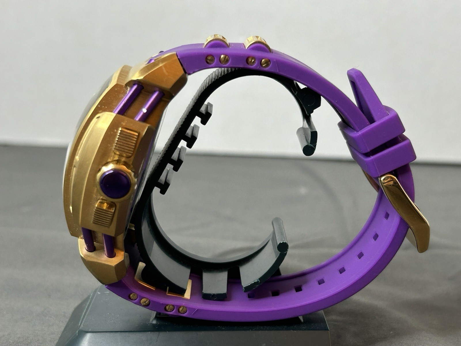 Invicta Marvel Thanos Gauntlet 53mm Chronograph Watch Purple Gold Limited 37390