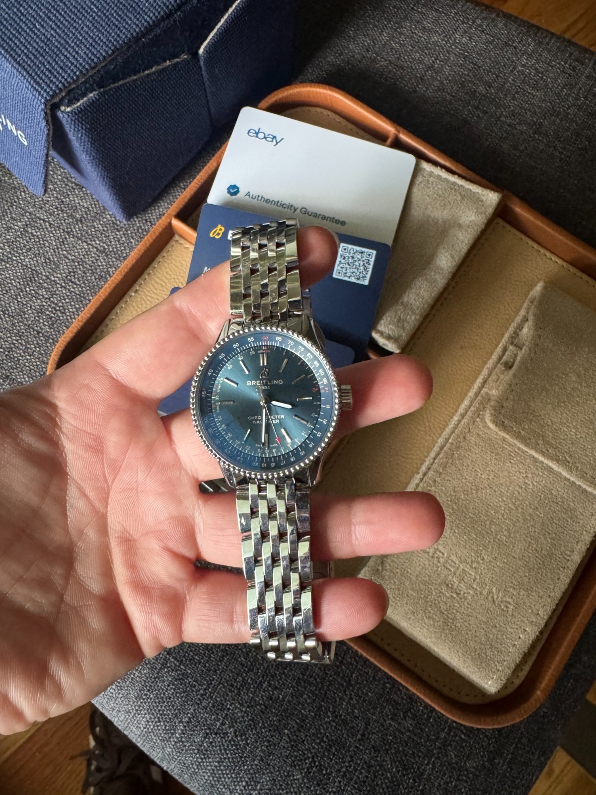 Breitling Navitimer Automatic 35mm Steel Blue Dial Bracelet Watch A17395161C1A1