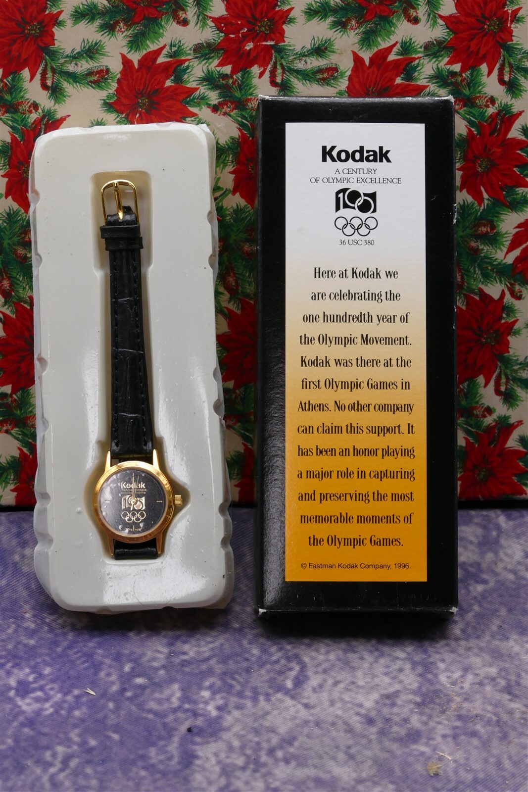 1996 Kodak 100 Years Olympic Official Sponsor Ladies Watch New Battery