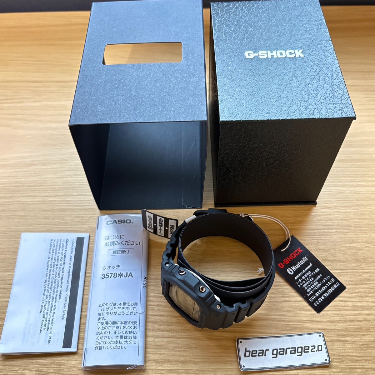 Casio G-Shock GW-BX5600-1A1JF Bluetooth Solar Radio Black Square Authentic JDM
