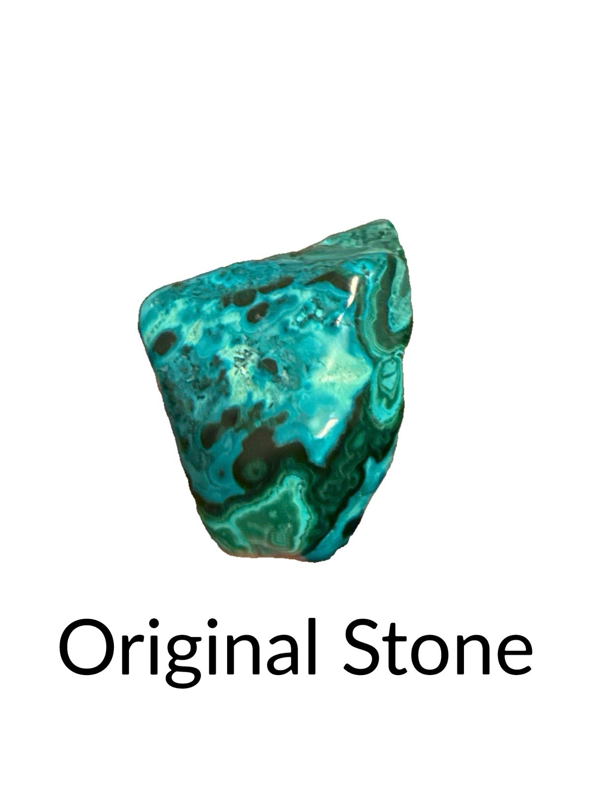 Artisan Stone Watch Handmade from Malachite Chrysocolla | One of a Kind