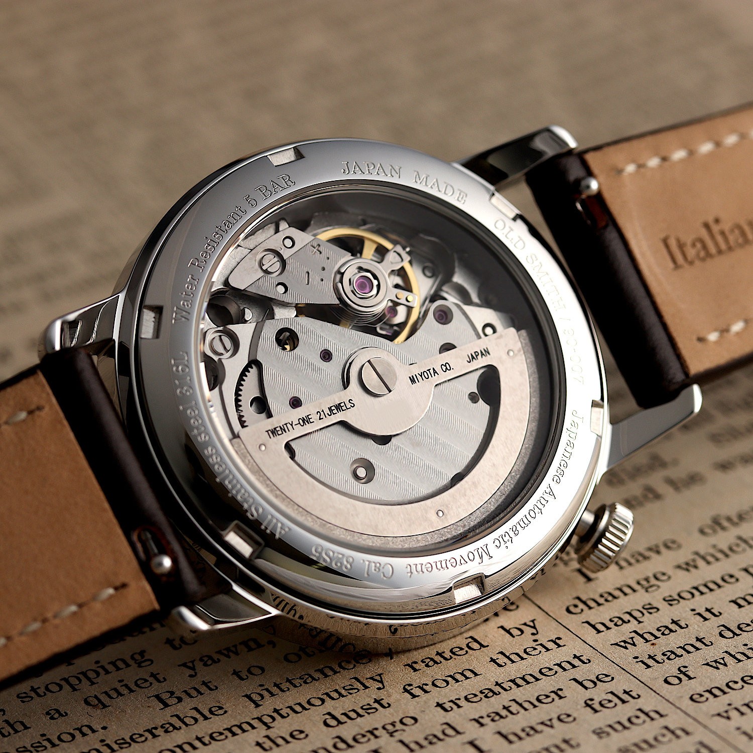 KUOE KYOTO OLD SMITH 90-007 Small Seconds Automatic Black Cordovan Strap 35mm