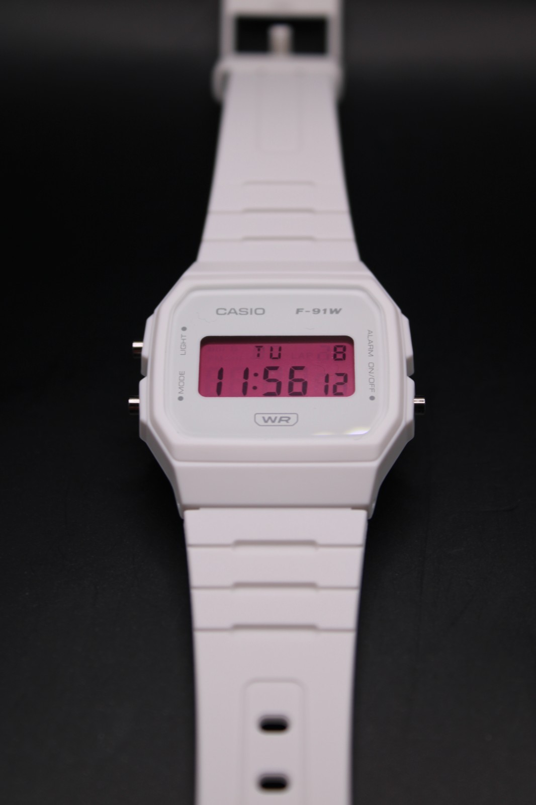 Casio F91-W White Version With Pink Mod (Brand New) (Custom) (Made to Order)