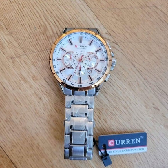 CURREN Stylish Chronograph Stainless Steel Watch for Men