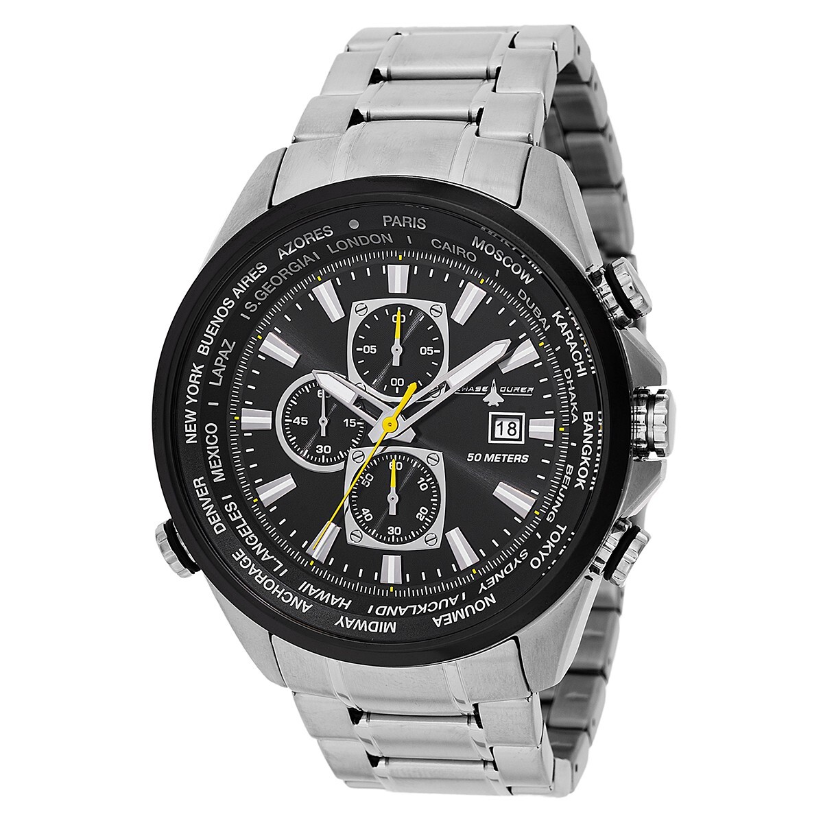 CHASE DURER CDW-0156 PILOT’S WORLD TIMER CHRONOGRAPH WITH SLIDE RULE BEZEL
