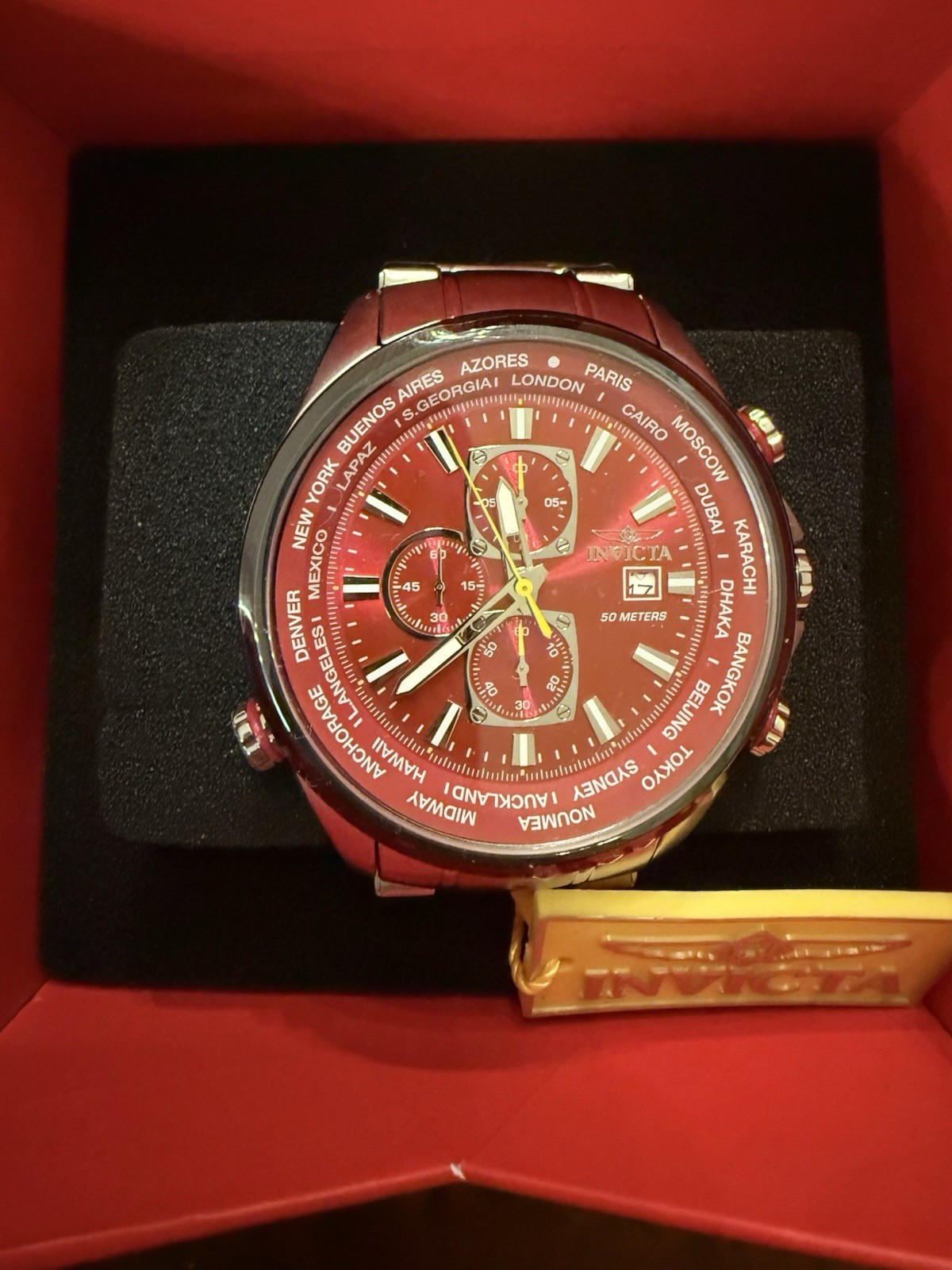 Invicta Aviator Men’s Quartz Watch – 50mm (50500)