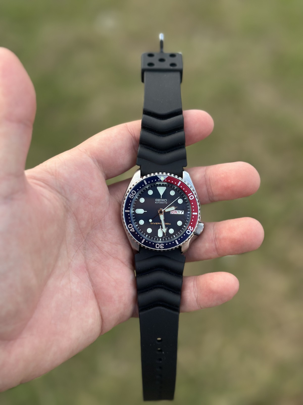 Seiko Skx009 7s26-0020 Pepsi Scuba Divers Automatic
