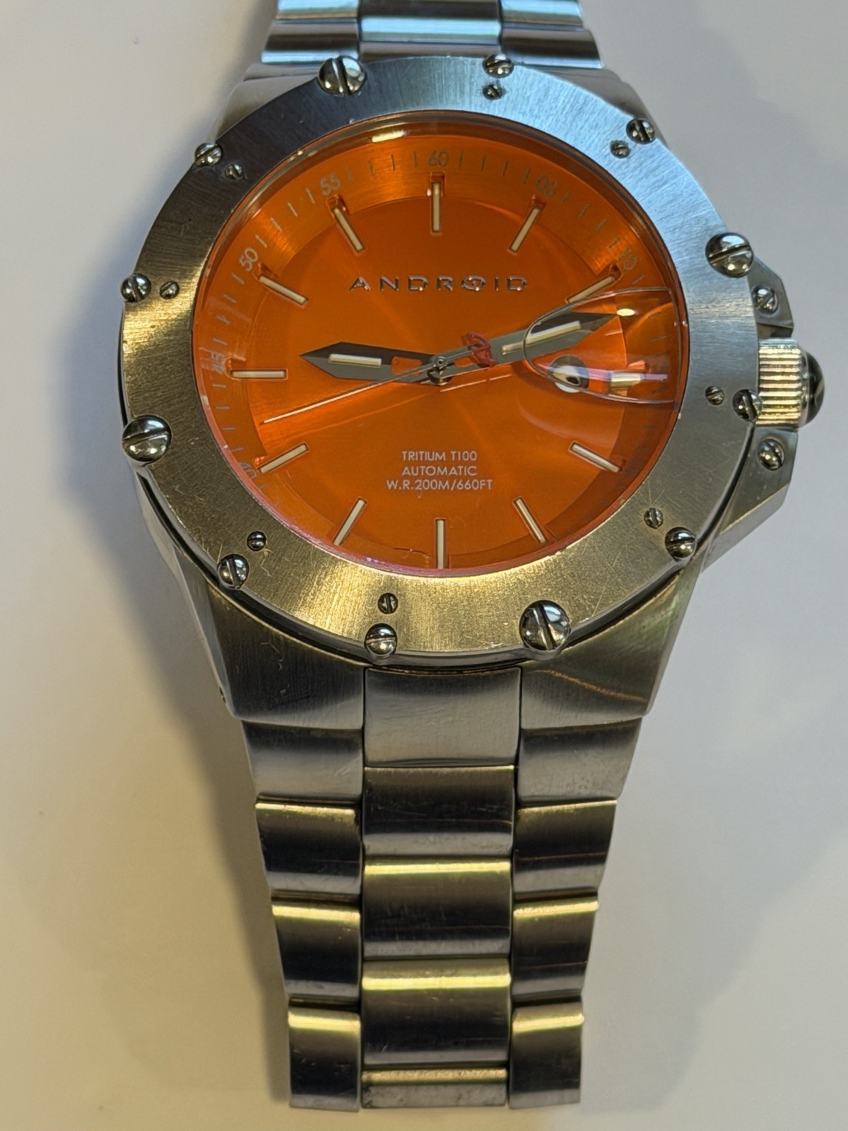 Men’s Android Dive Master T100 orange face
