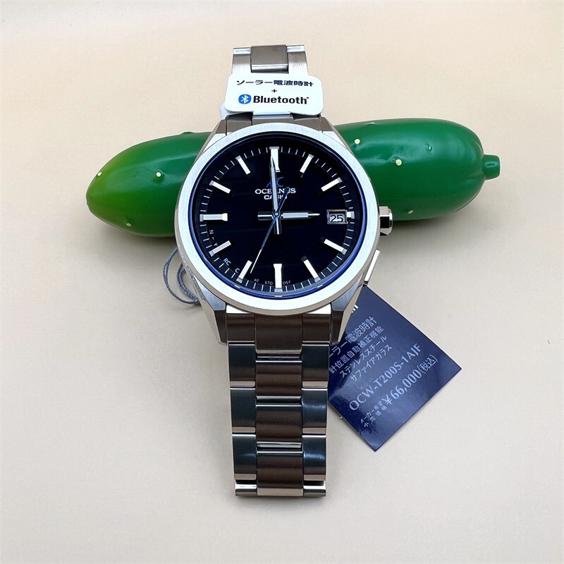 Casio OCEANUS Solar Radio bluetooth Wave Japan Made metal watch OCW-T200S-1AJF