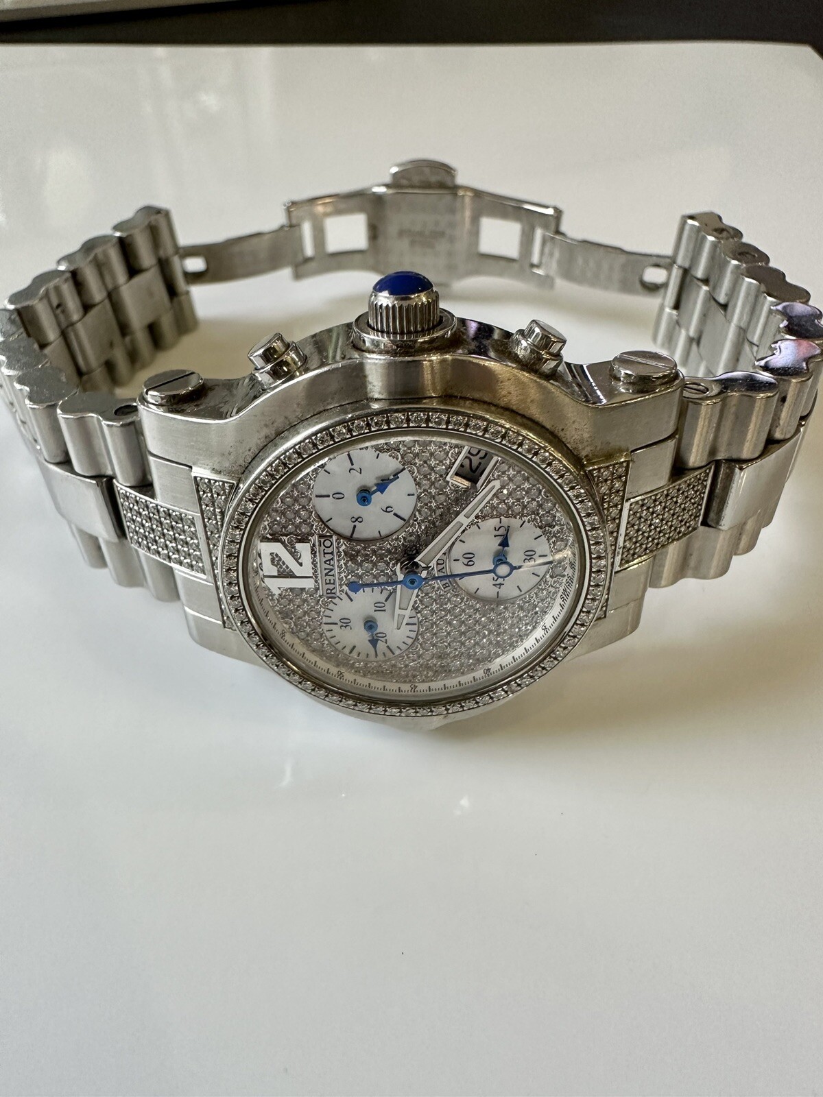 Renato Wilde Beast Diamond Chronograph Watch Beauty Collection 400 Natural Cut