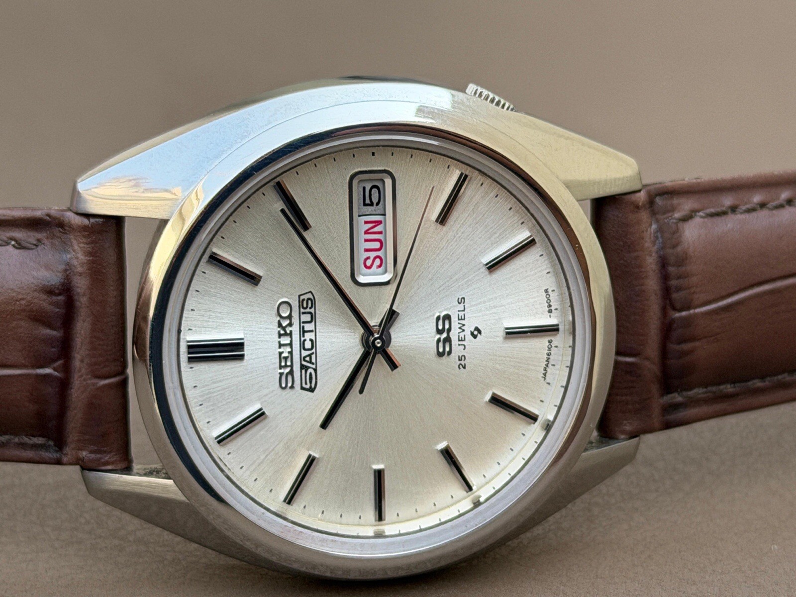SEIKO 5 ACTUS SS / 6106-8660/ Automatic / Silver Dial / Original Bracelet S-154