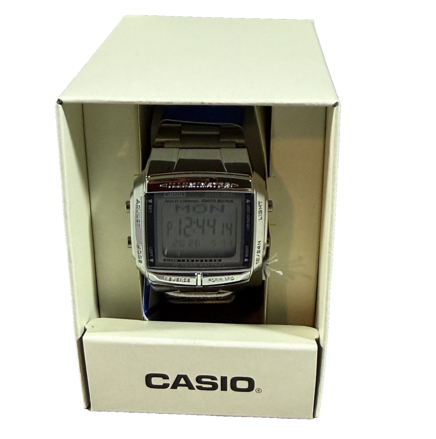 Casio DB360-1A DataBank Wrist Watch Silver 10 Year Battery