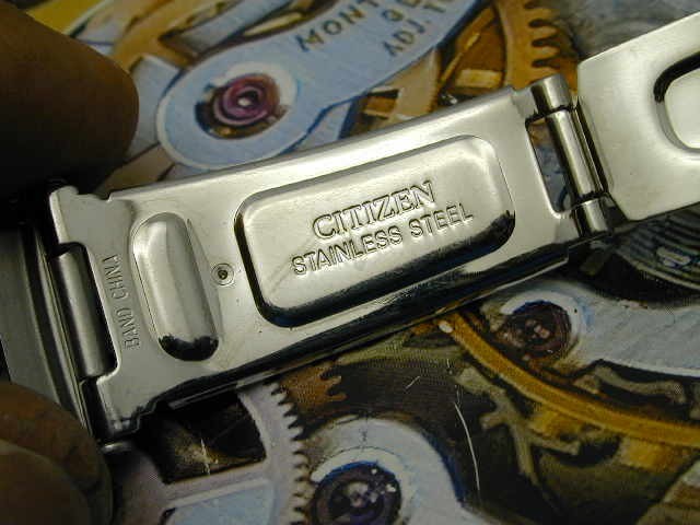 CITIZEN DOUBLE LOCKING FOLD OVER STAINLESS STEEL CLASP 18 MM
