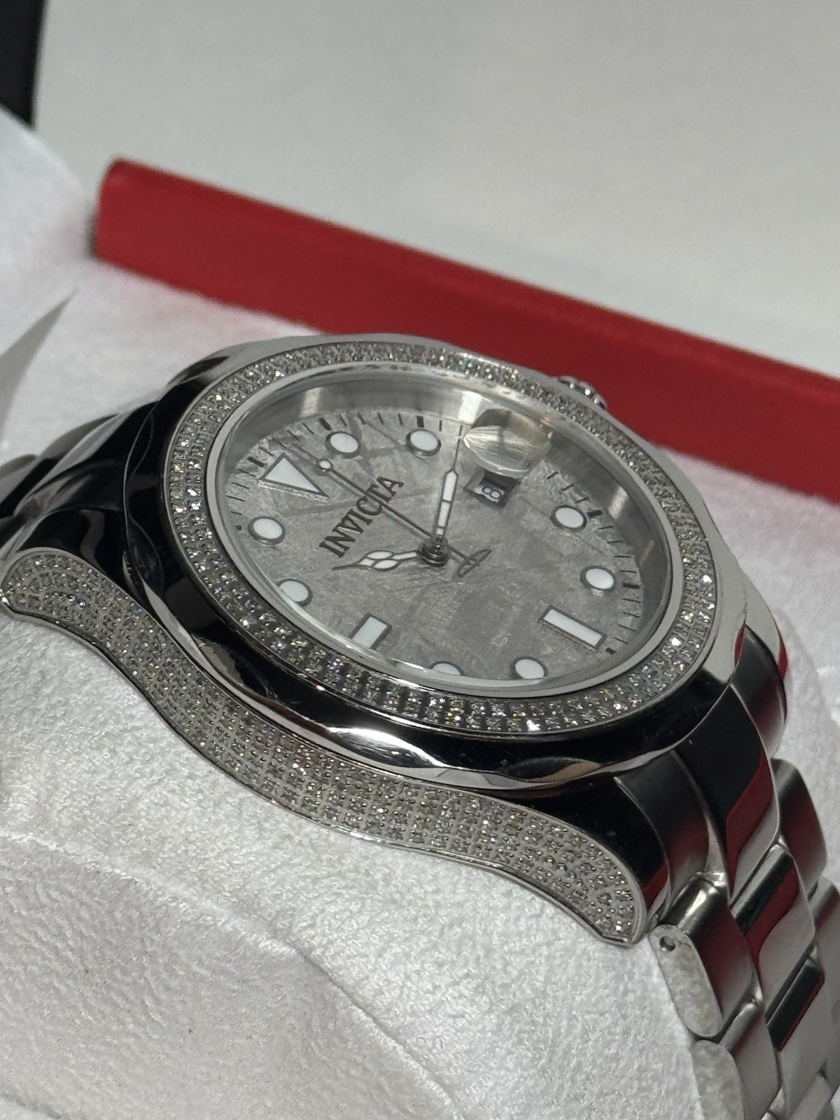 Invicta 22832 #021/500 Swiss Made 404 NATURAL Diamonds With Meteorite Stone Dial