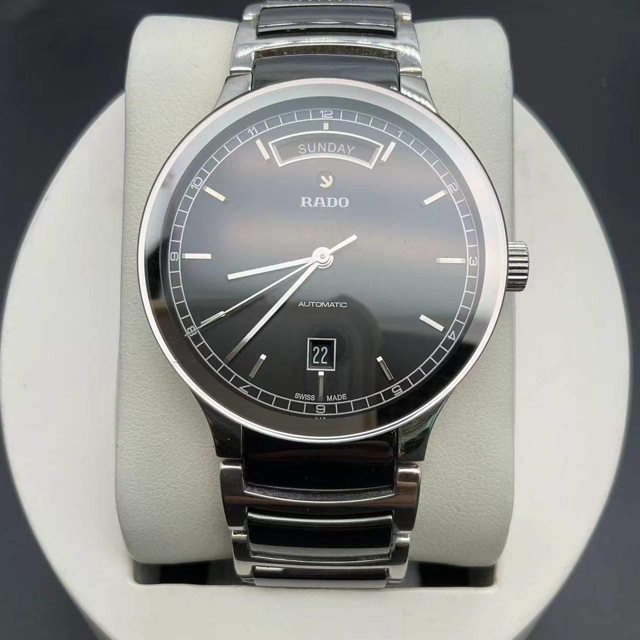Rado Black Dial Centrix R30156152 Date Men’s Watch Automatic 38mm Day