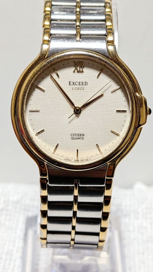 CITIZEN EXCEED EUROS 5639 Working Combination Men’s Watch 【USED】