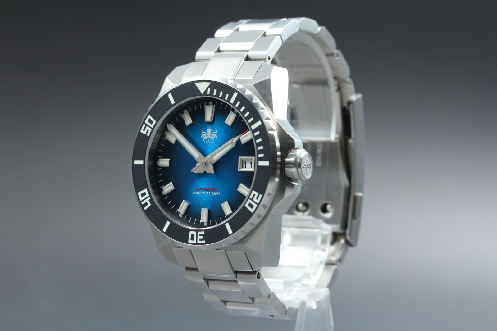 Phoibos Automatic Diver Watch PY054B 41mm 17cm Strap From Japan