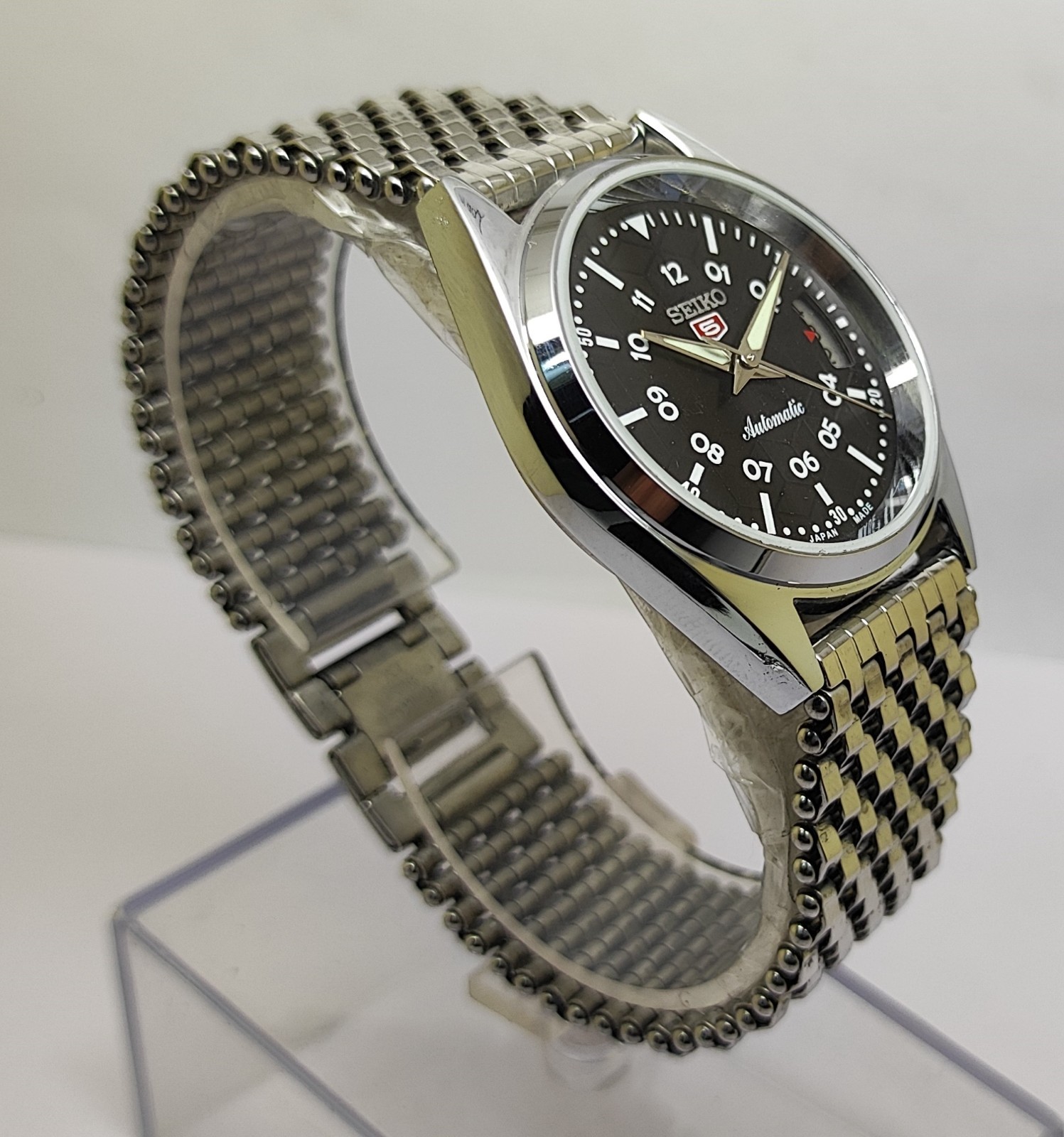 Refurbished Automatic Men’s Watch Day Date | Classic Vintage Style | Steel Strap