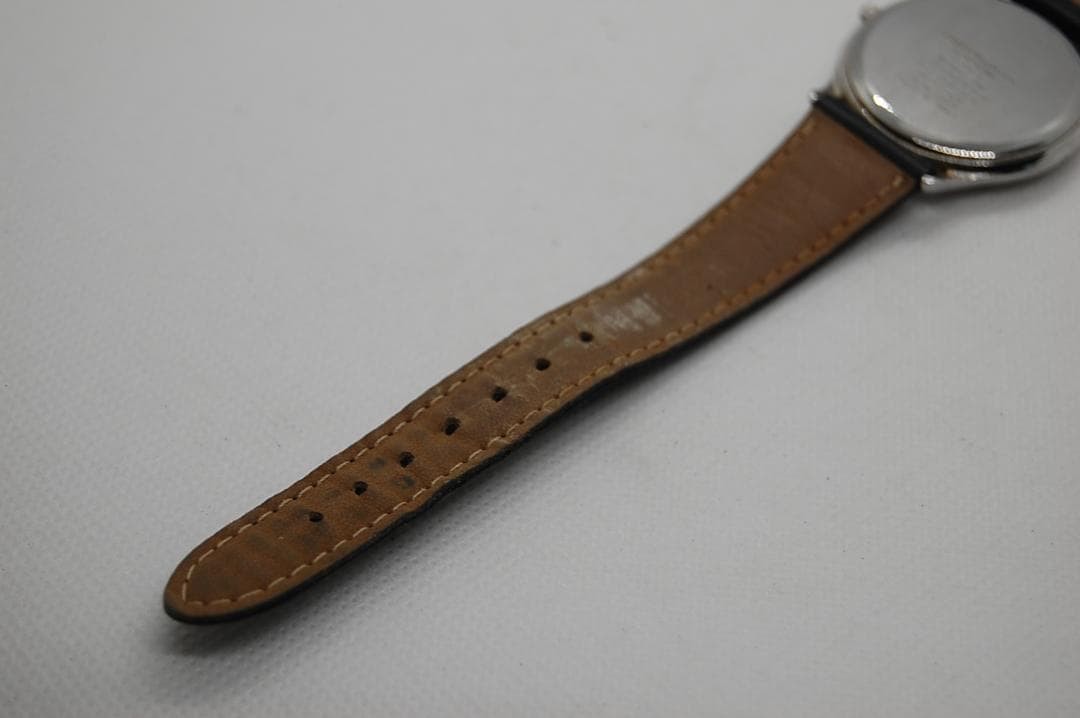 [Working Condition] Citizen Eco-Drive Solar Watch with Black Leather Strap