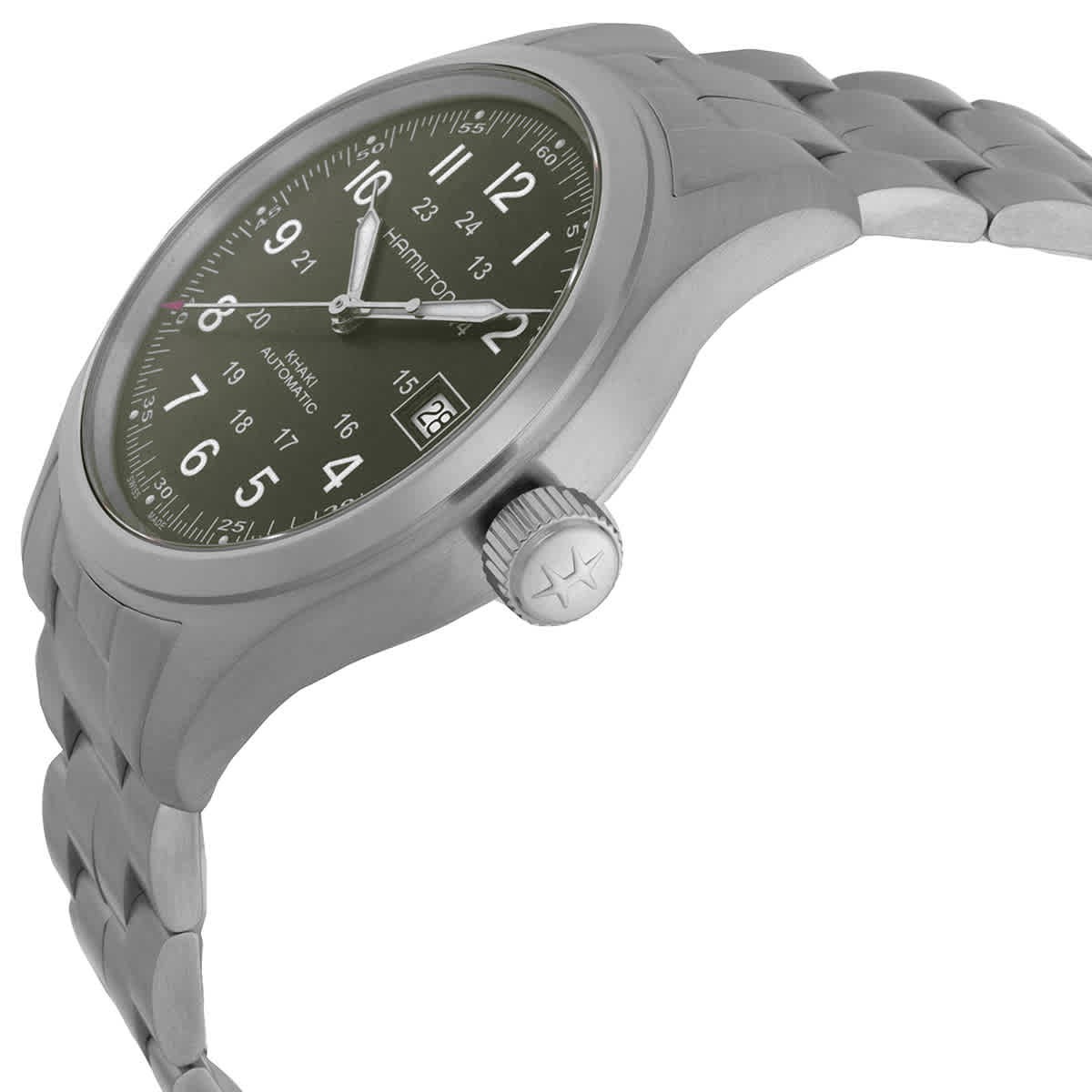 Hamilton Khaki Field Automatic Green Dial Watch H70455160
