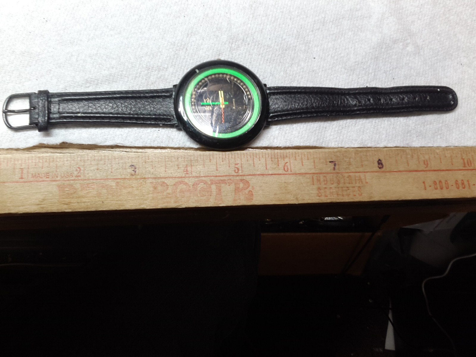 AW49779W BLACK BAND Watch fresh BATTERY