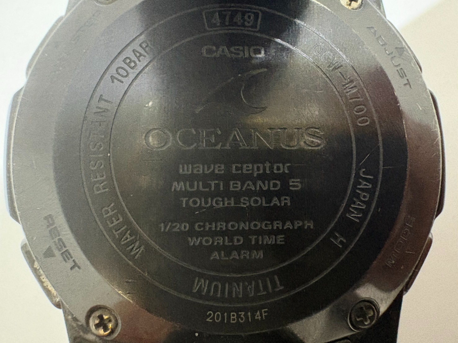 CASIO OCEANUS OCW-M700 Titanium Tough Solar Multiband 5 Chronograph Watch Japan