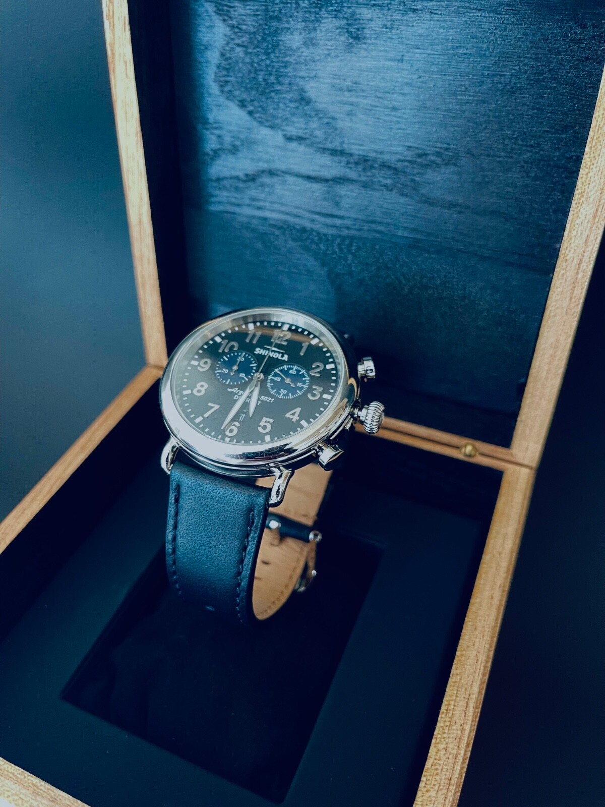 Shinola The Runwell Chronograph 47mm Argonite 5021 Men’s Watch / Near Brand New