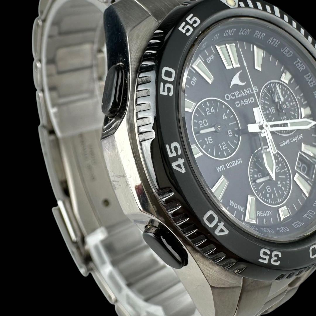 CASIO OCW-650WC Oceanus Cachalot Titanium Solar Radio Wave Chronograph Men’s Wat