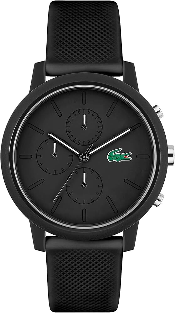 Lacoste 2011243 NEW Men’s Watch Black Dial/Band Chronograph Analog Display