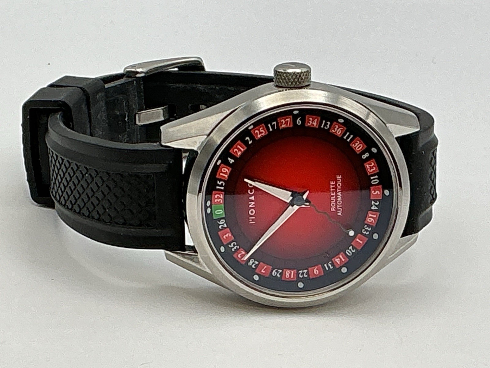 Monaco Roulette Automatic 9800 Watch with Unique Roulette Dial