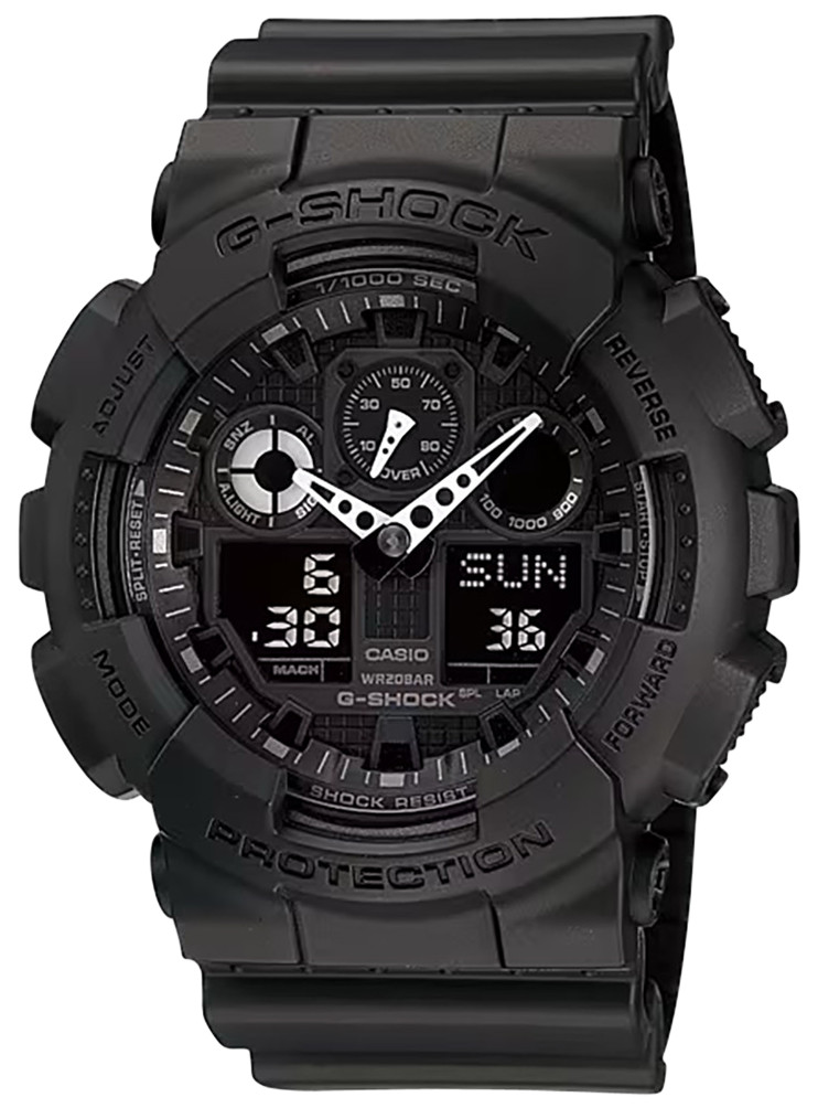G-shock/vlc Distribution GA1001A1 G-Shock Tactical XL 52mm Keep Time Black Featu