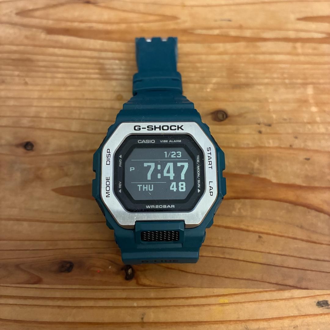 CASIO G-SHOCK GBX-100 G-LIDE Dark Blue Used Japan