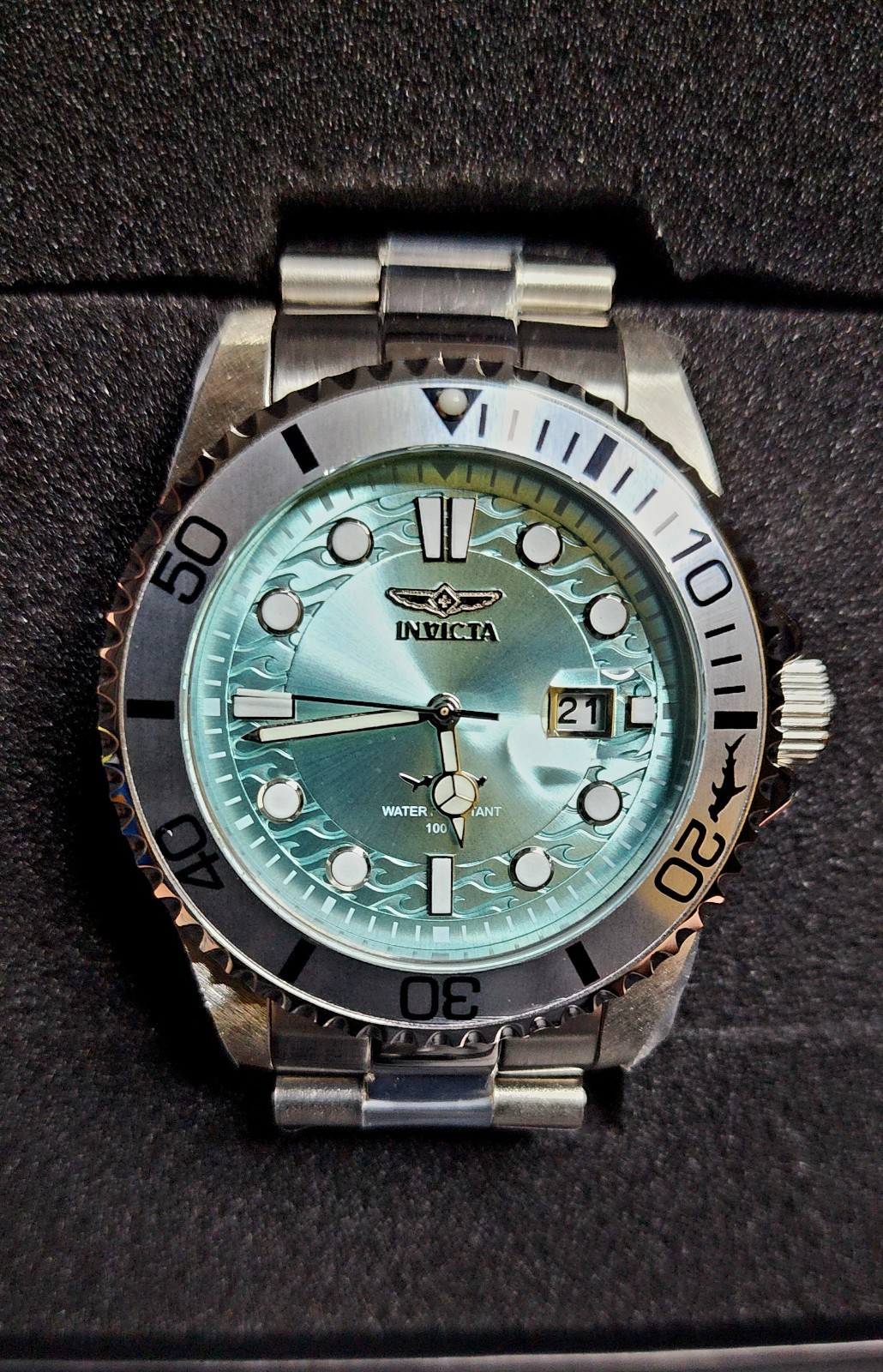 NEW Invicta Pro Diver CurrentWave Blue 43mm Watch LOW COST SAME DAY SHIPPING