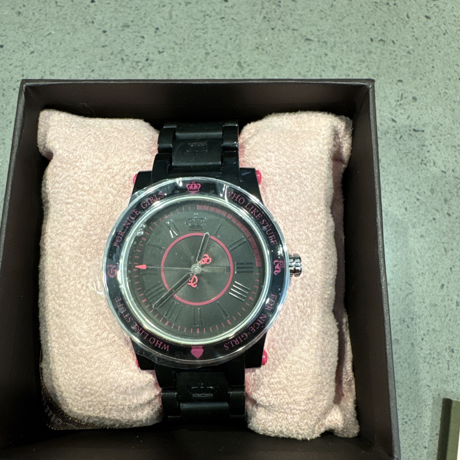 Juicy Couture HRH Black Dial Ladies Watch 1900725