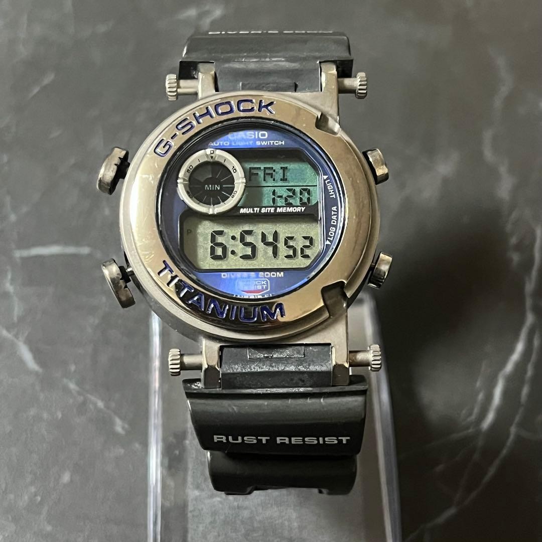 CASIO G-SHOCK DW-9900 FROGMAN Mens Watch Silver Gray No Bezel Japan