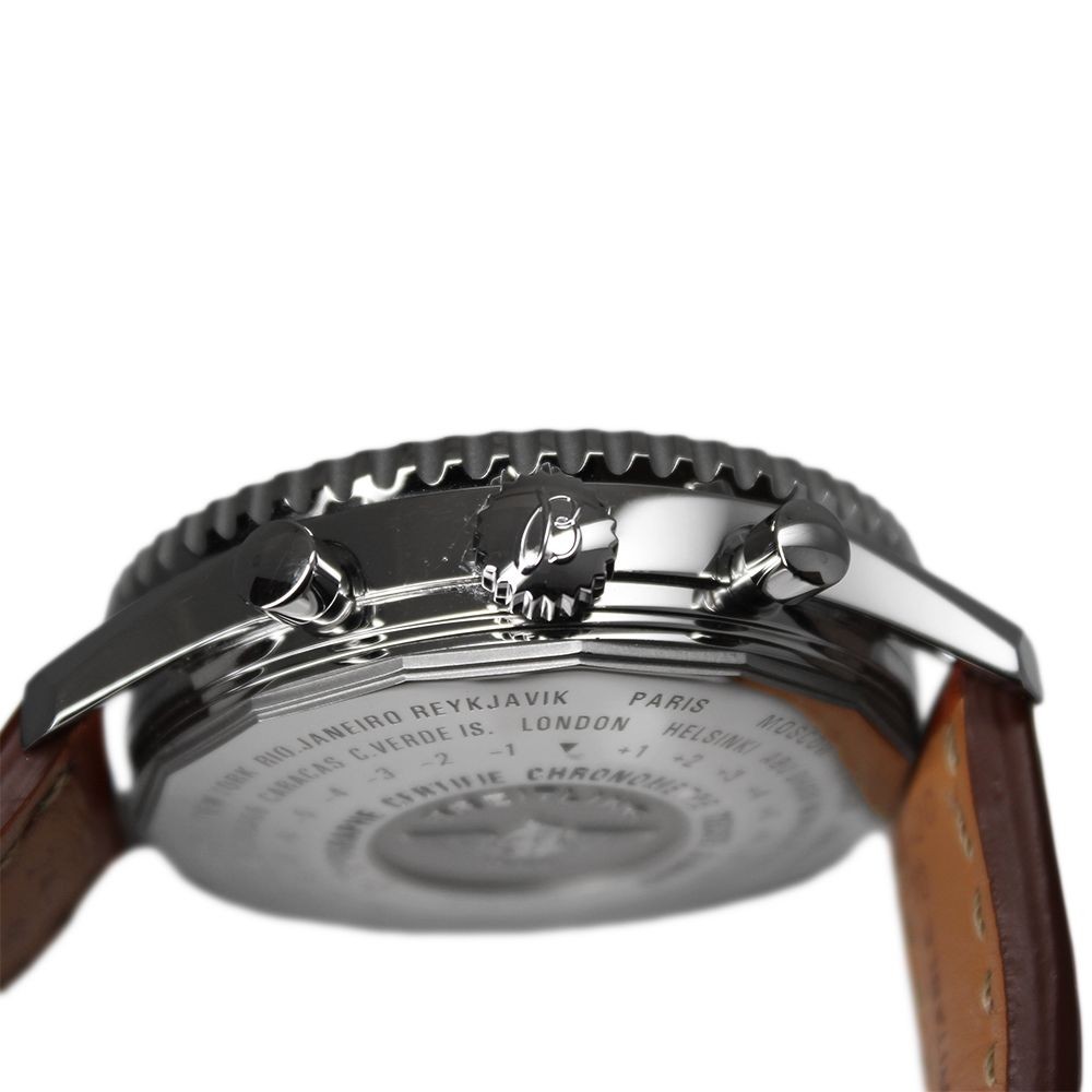 BREITLING Navitimer (Breitling) World Brown Leather Belt A242B26WBD Black Used