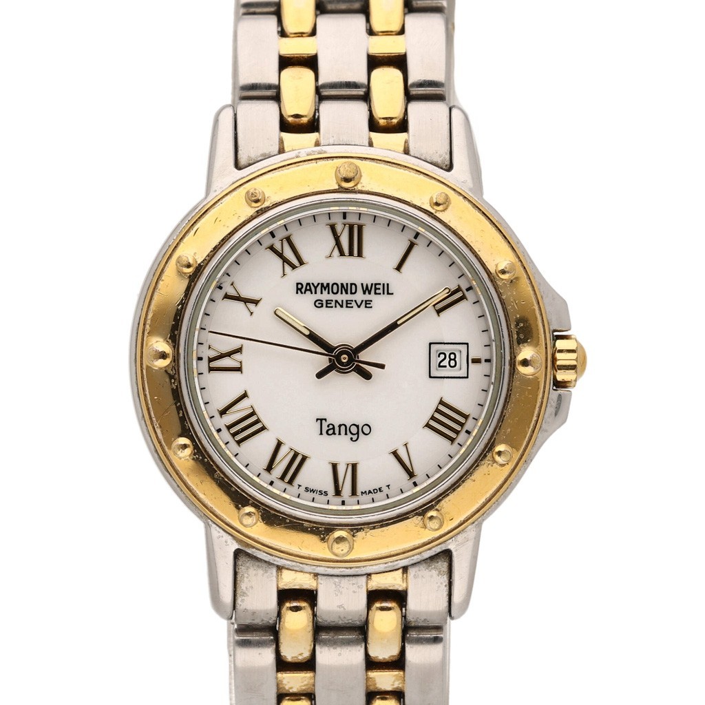 Raymond Weil Tango 5360 Steel & Gold Ladies Quartz Bracelet Watch 28mm