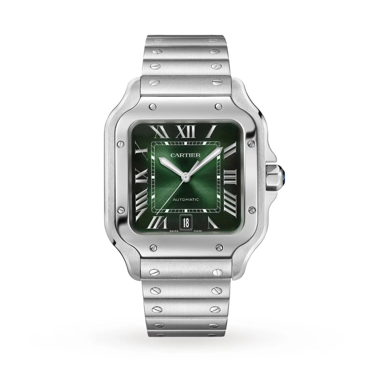Santos De Cartier WSSA0062 Large 2024 Interchangeable Leather Strap | Imperial