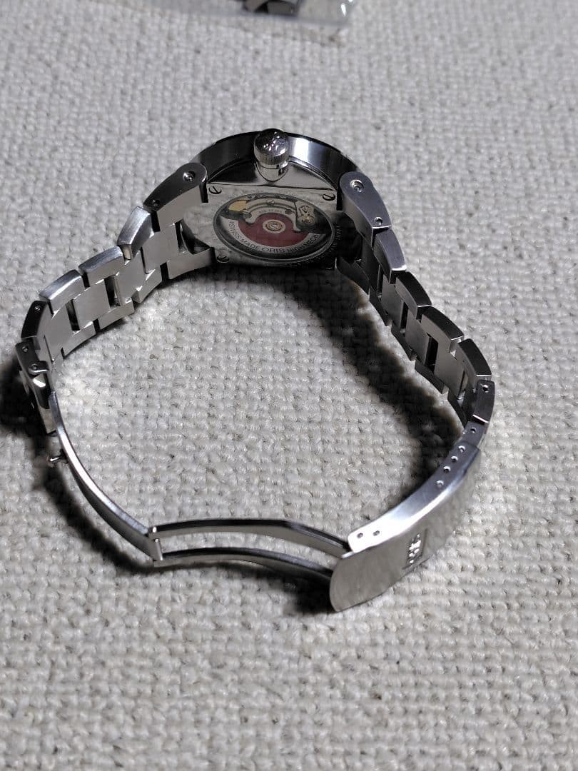 ORIS Williams Black Dial Blue Second Hand Tip Stainless Steel Day Date