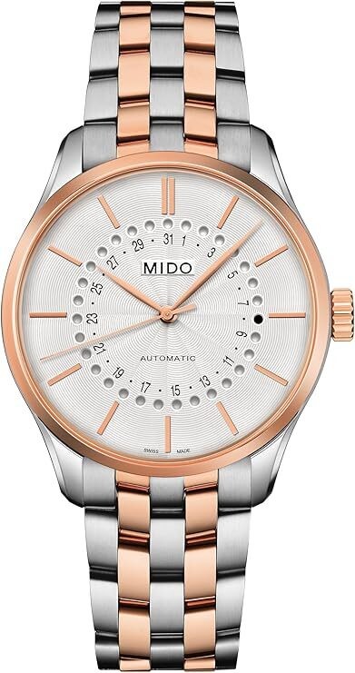 [B1Y] MIDO M0244072203109 Automatic Belluna II Silver Rose Gold [p9p]