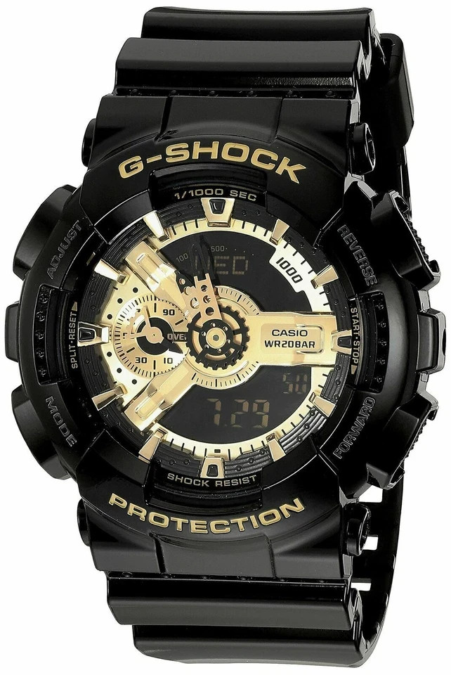 Casio G-SHOCK GA110GB-1A 51mm Black Resin Case with Black Resin Strap Men’s