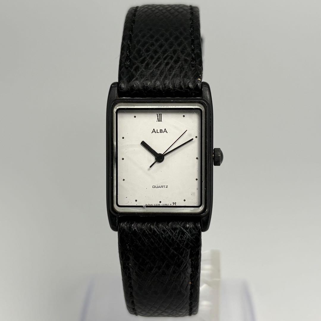 SEIKO Alba Quartz Watch, Rectangle Case, Battery Replaced